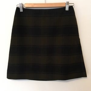 UNIQLO Plaid Wool Mini Sz 2 NWOT